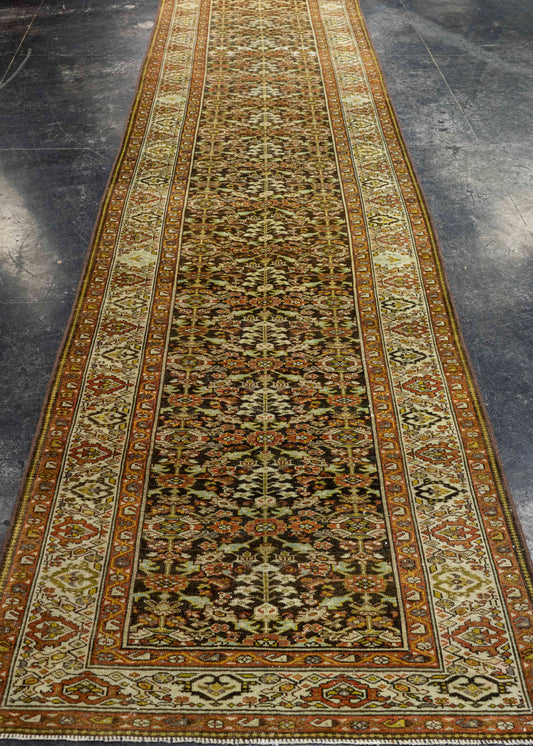Turkish Antique Runner Rug 3'5" x 13'1" #23668