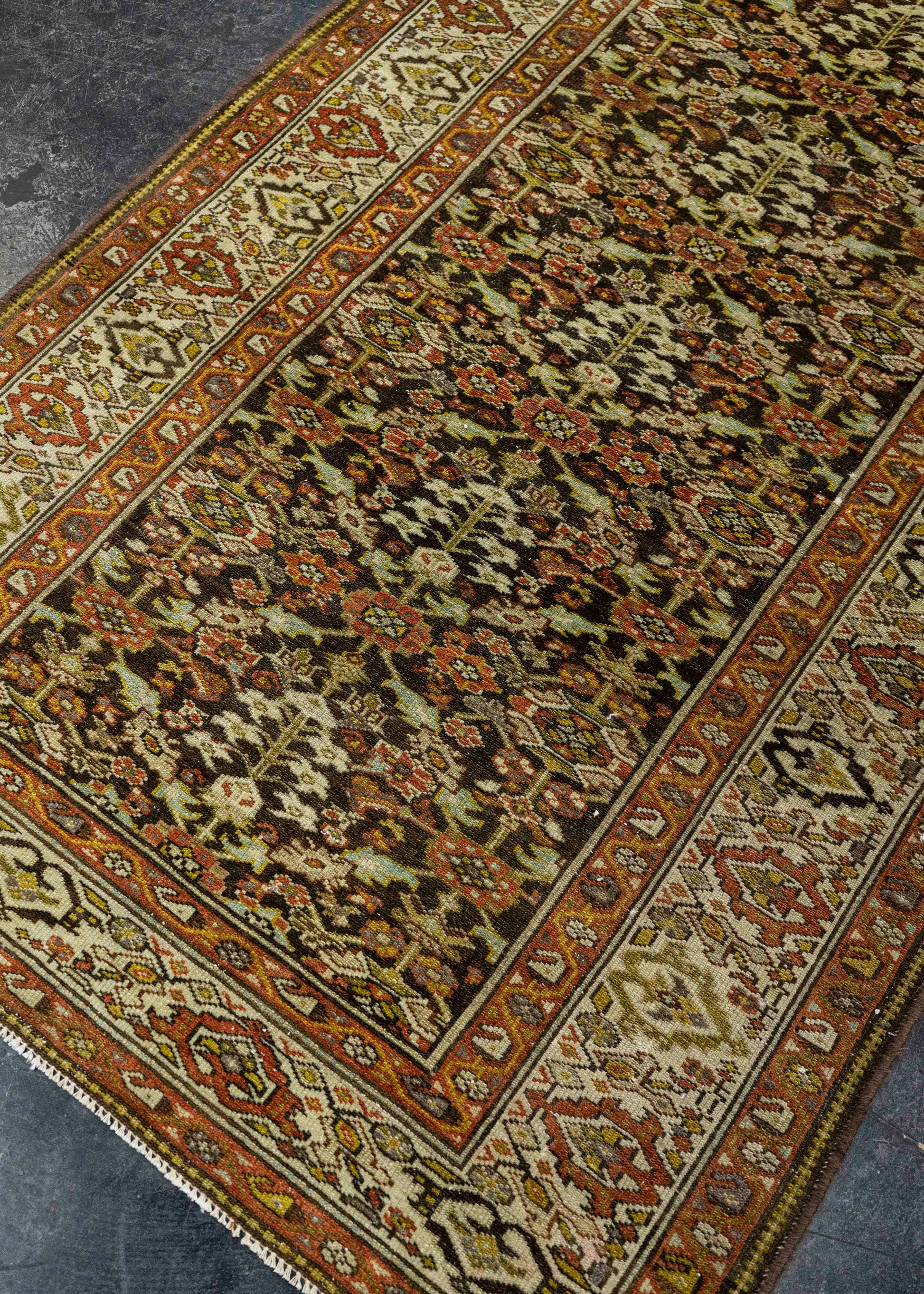 Turkish Antique Runner Rug 3'5" x 13'1" #23668