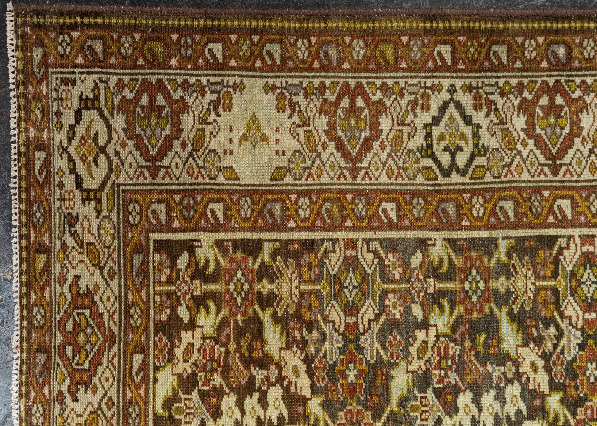 Turkish Antique Runner Rug 3'5" x 13'1" #23668