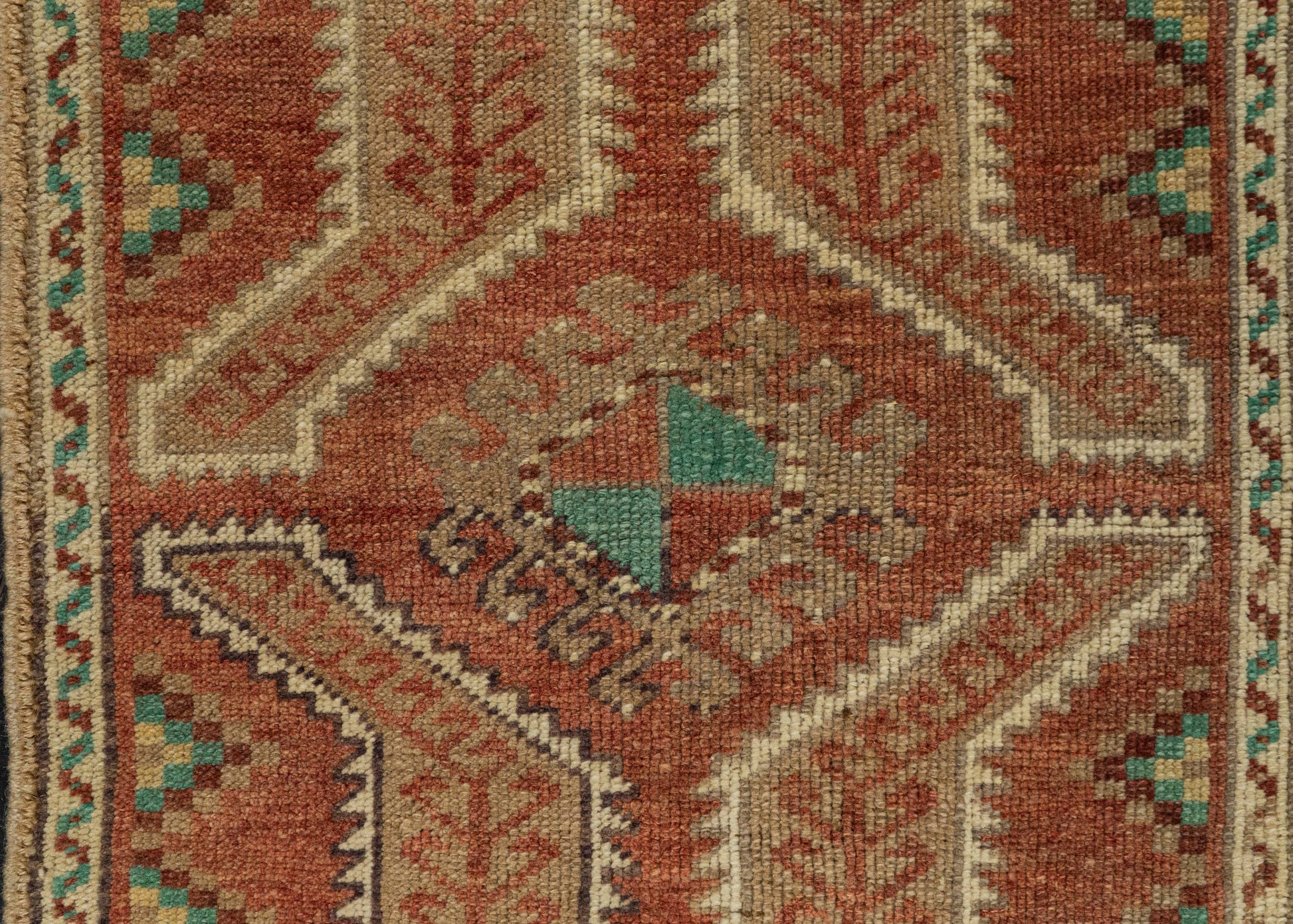 Turkish Mini Rug Oriental Hand Knotted Vintage Rug 1'9" x 3'1" #21160