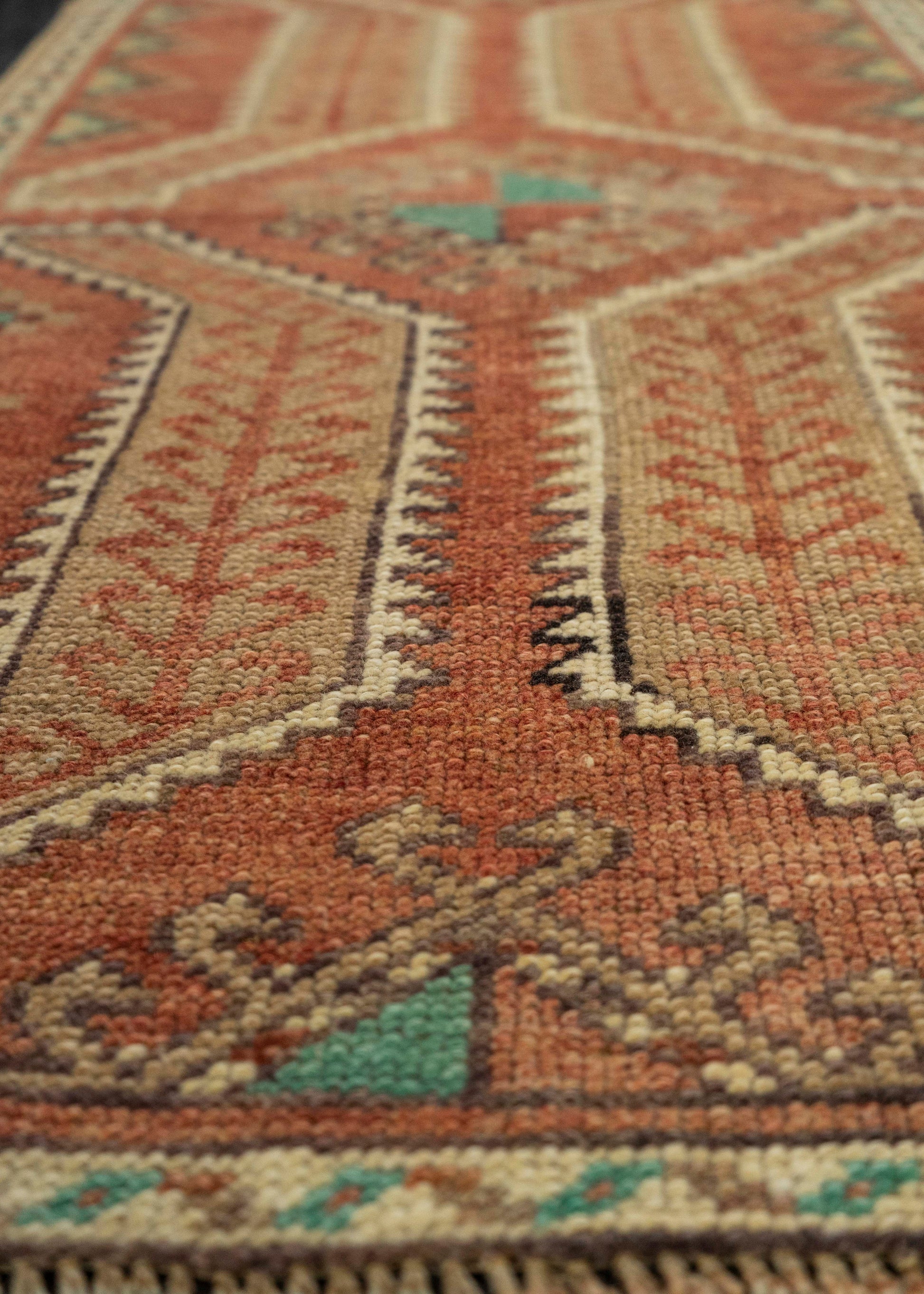 Turkish Mini Rug Oriental Hand Knotted Vintage Rug 1'9" x 3'1" #21160