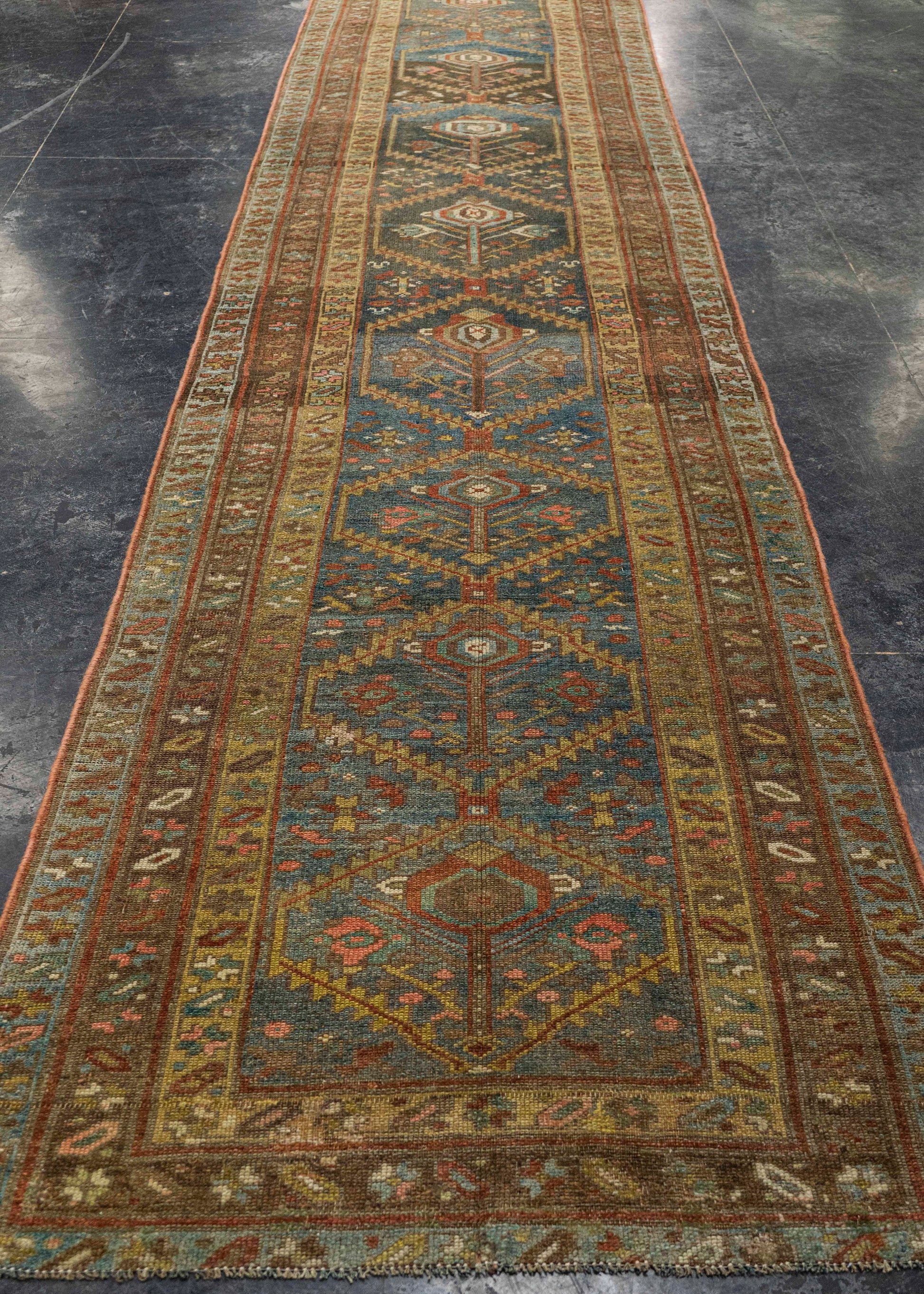 Turkish Antique Runner Rug 3'6" x 16'9" #23672