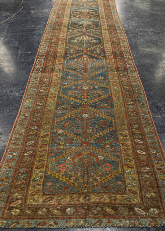 Turkish Antique Runner Rug 3'6" x 16'9" #23672