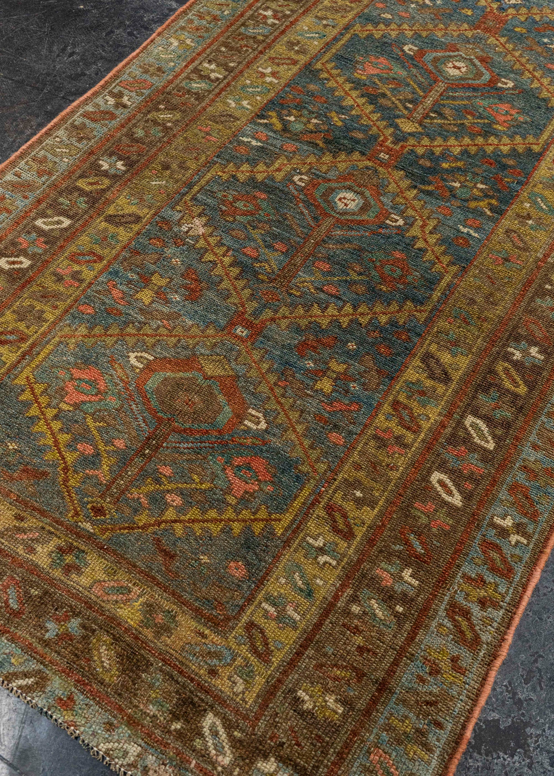 Turkish Antique Runner Rug 3'6" x 16'9" #23672