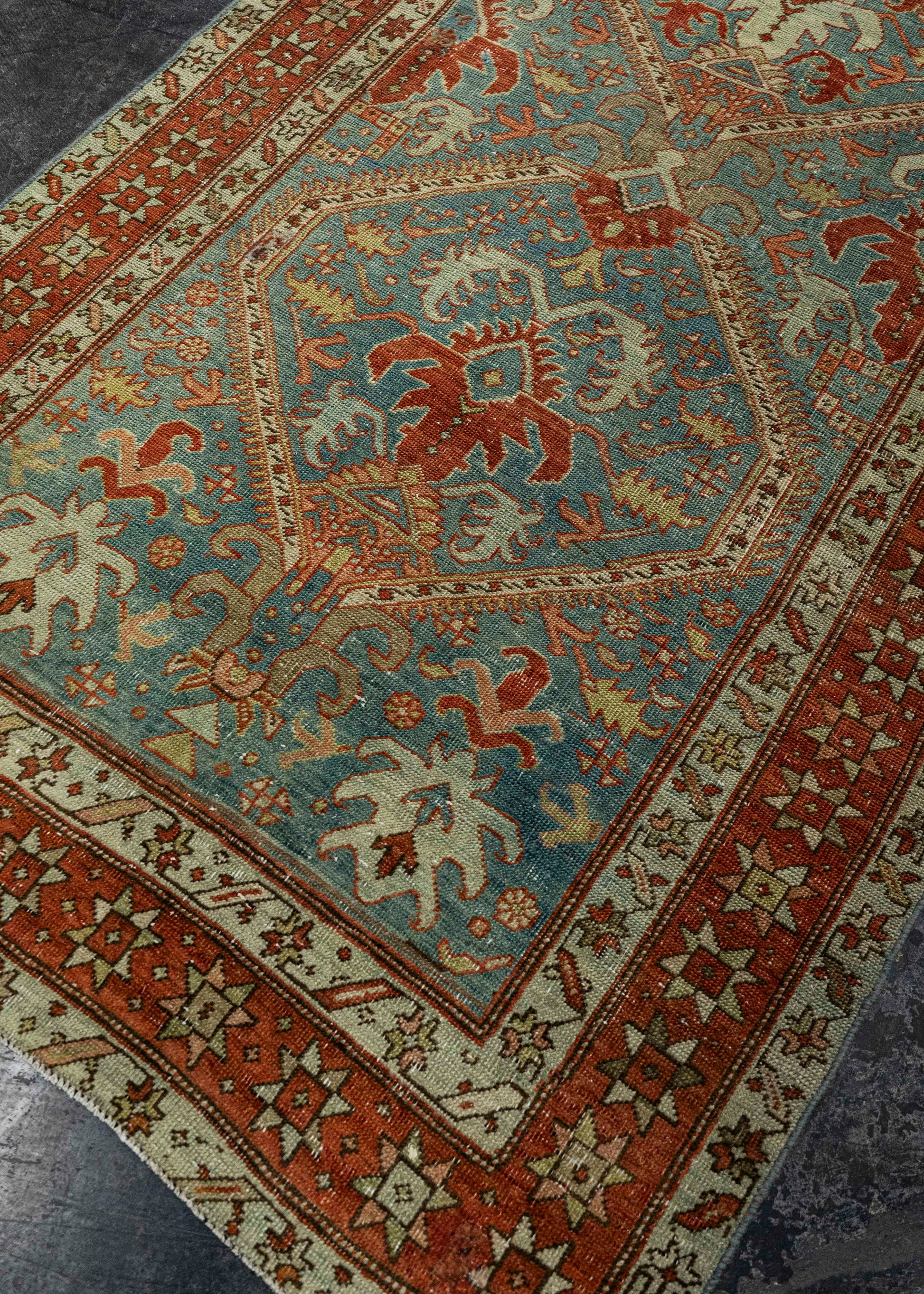 Turkish Antique Runner Rug 3'4" x 17'4" #23675