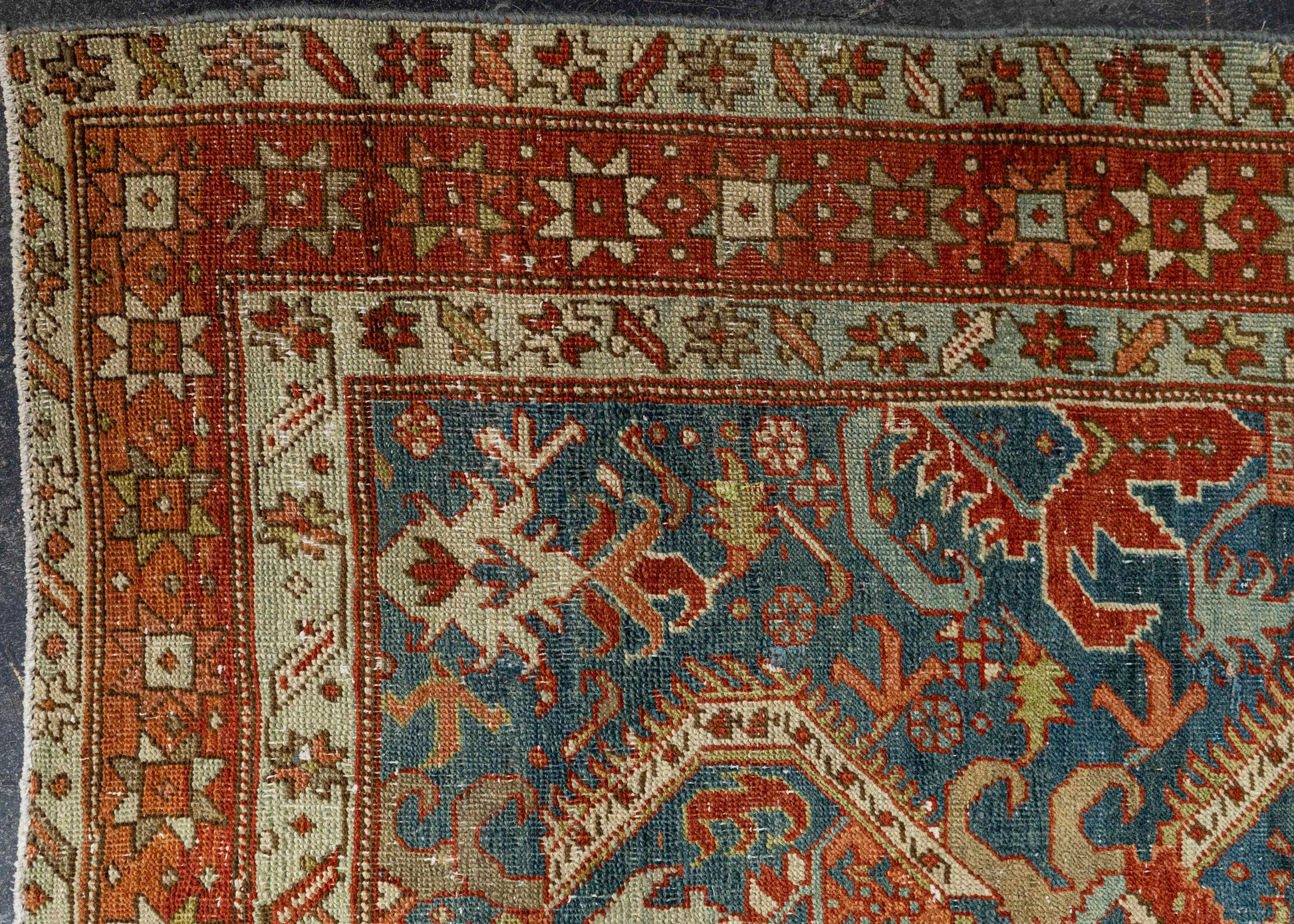 Turkish Antique Runner Rug 3'4" x 17'4" #23675