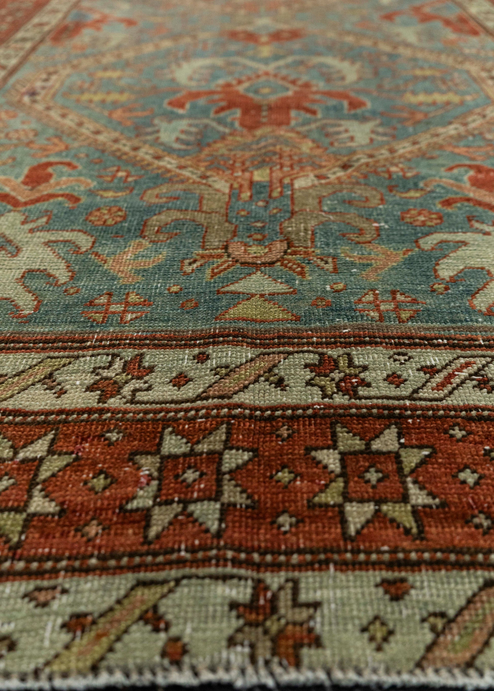 Turkish Antique Runner Rug 3'4" x 17'4" #23675
