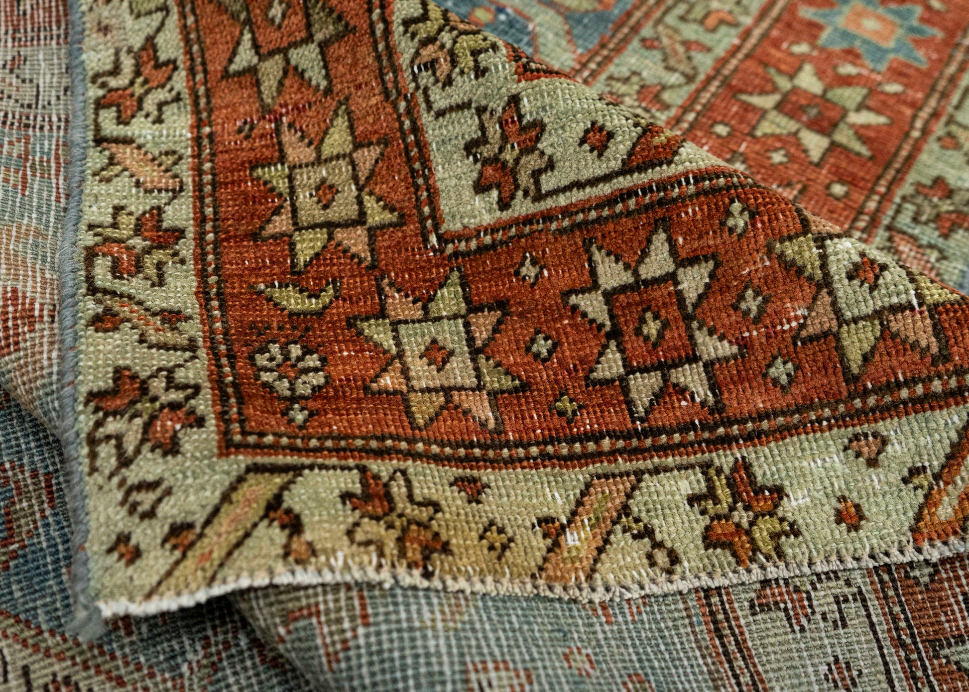 Turkish Antique Runner Rug 3'4" x 17'4" #23675