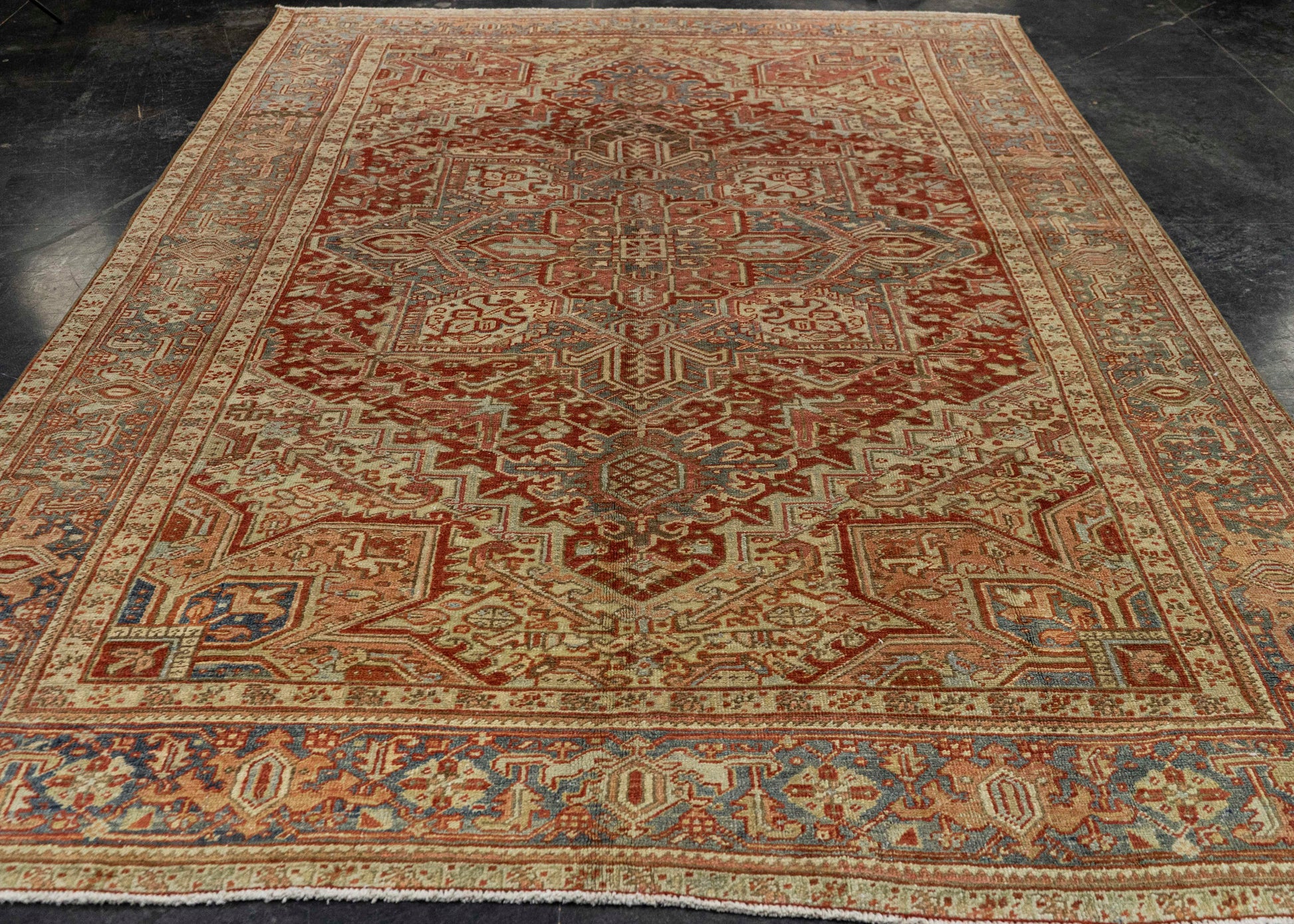 Turkish Antique Runner Rug 7'6" x 10'10" #23669