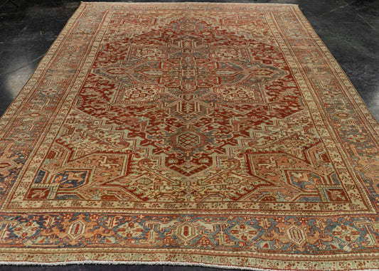 Turkish Antique Runner Rug 7'6" x 10'10" #23669