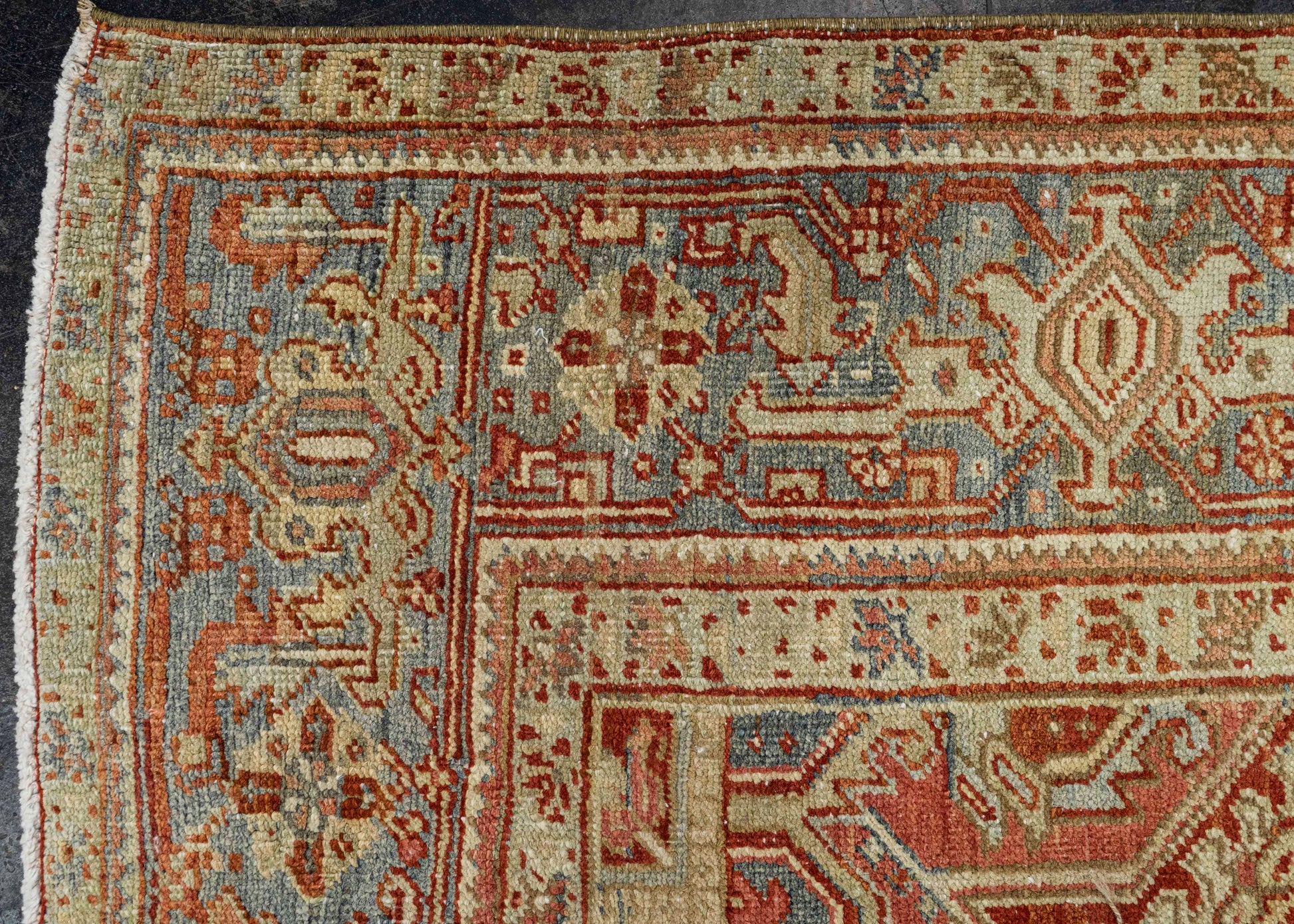 Turkish Antique Runner Rug 7'6" x 10'10" #23669