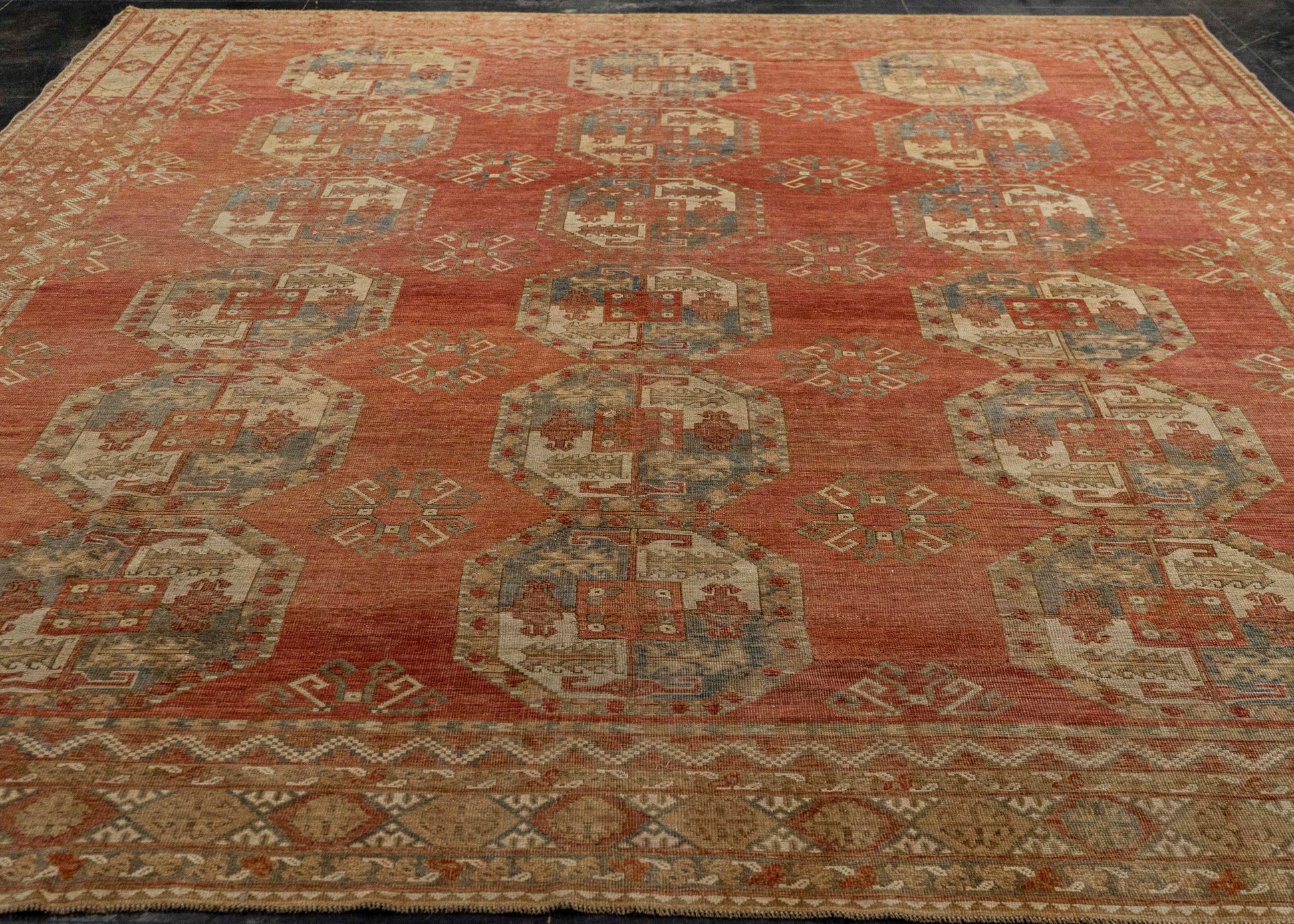 Turkish Antique Runner Rug 10'8" x 11'6" #24232