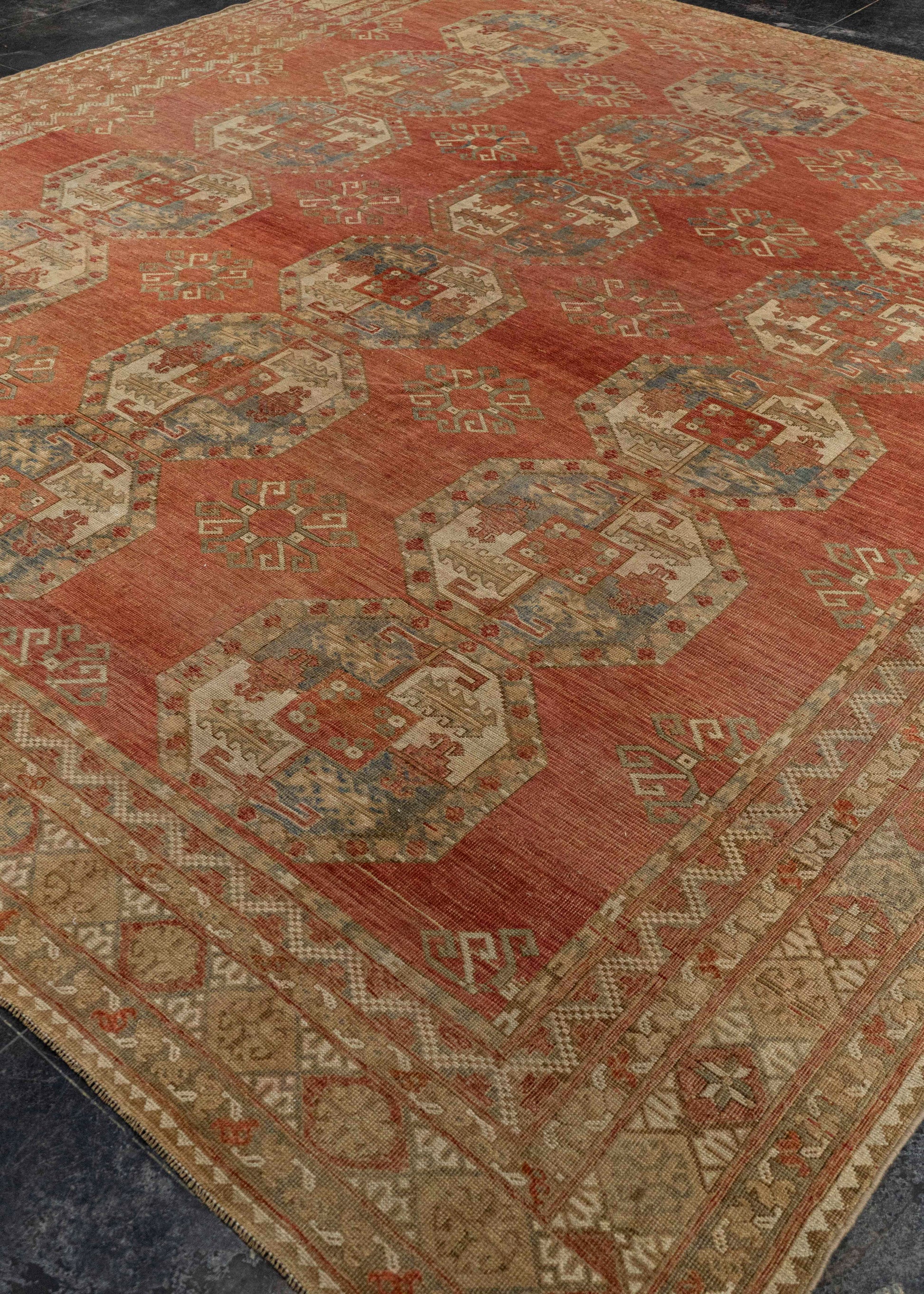 Turkish Antique Runner Rug 10'8" x 11'6" #24232