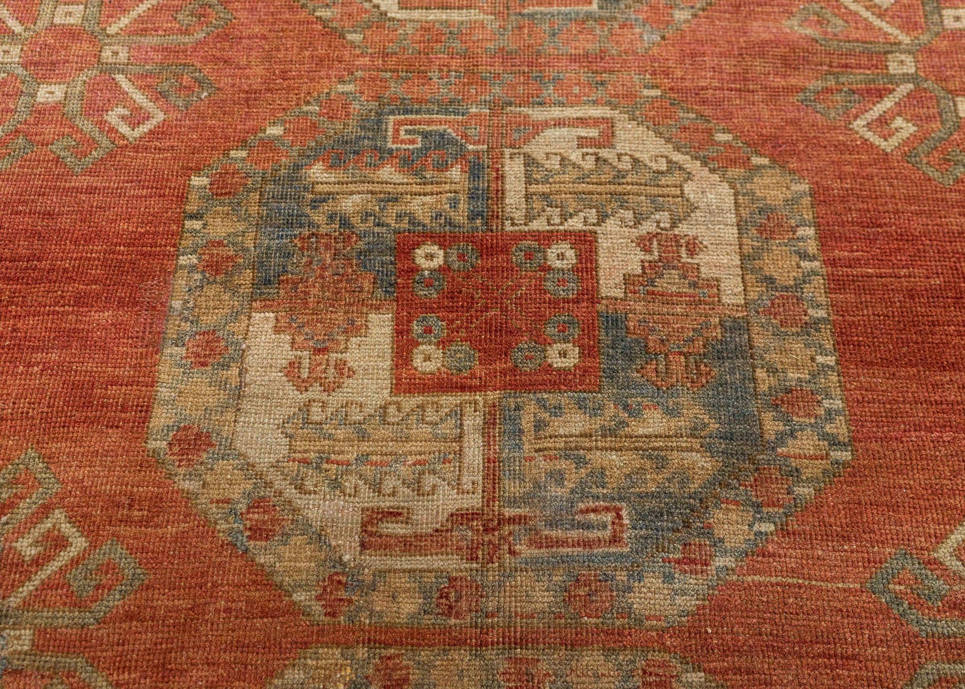 Turkish Antique Runner Rug 10'8" x 11'6" #24232