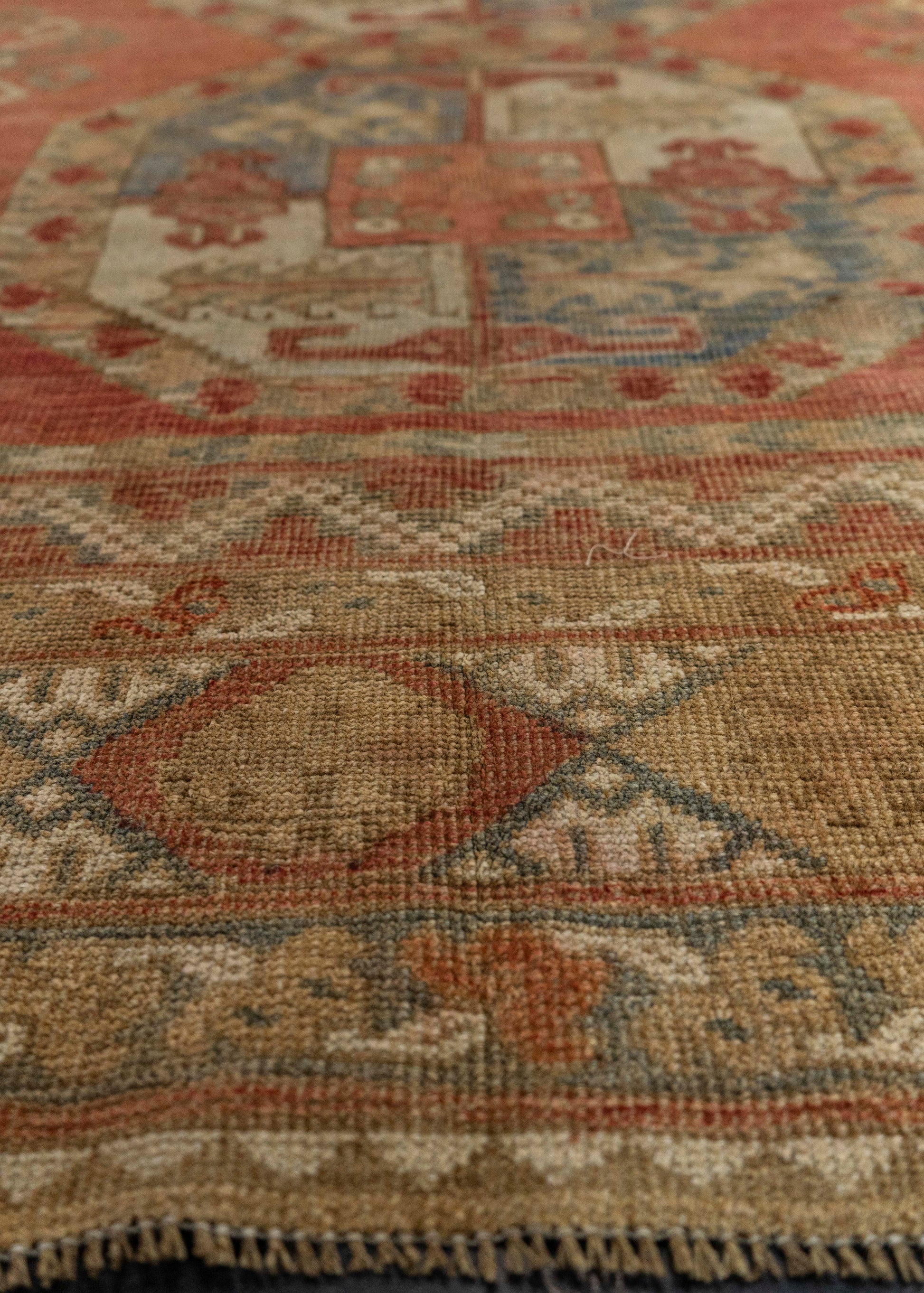 Turkish Antique Runner Rug 10'8" x 11'6" #24232