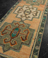 Turkish Mini Rug Oriental Hand Knotted Vintage Rug 1'5" x 3'6" #21214