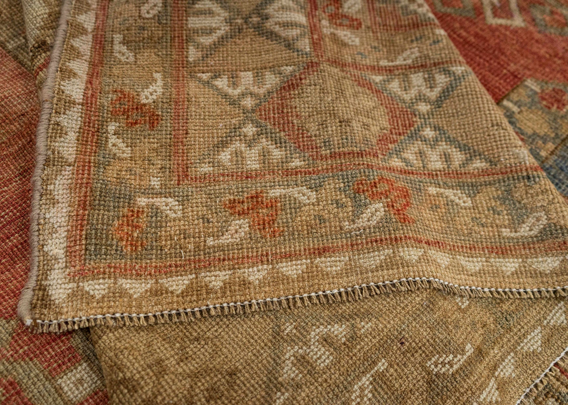 Turkish Antique Runner Rug 10'8" x 11'6" #24232