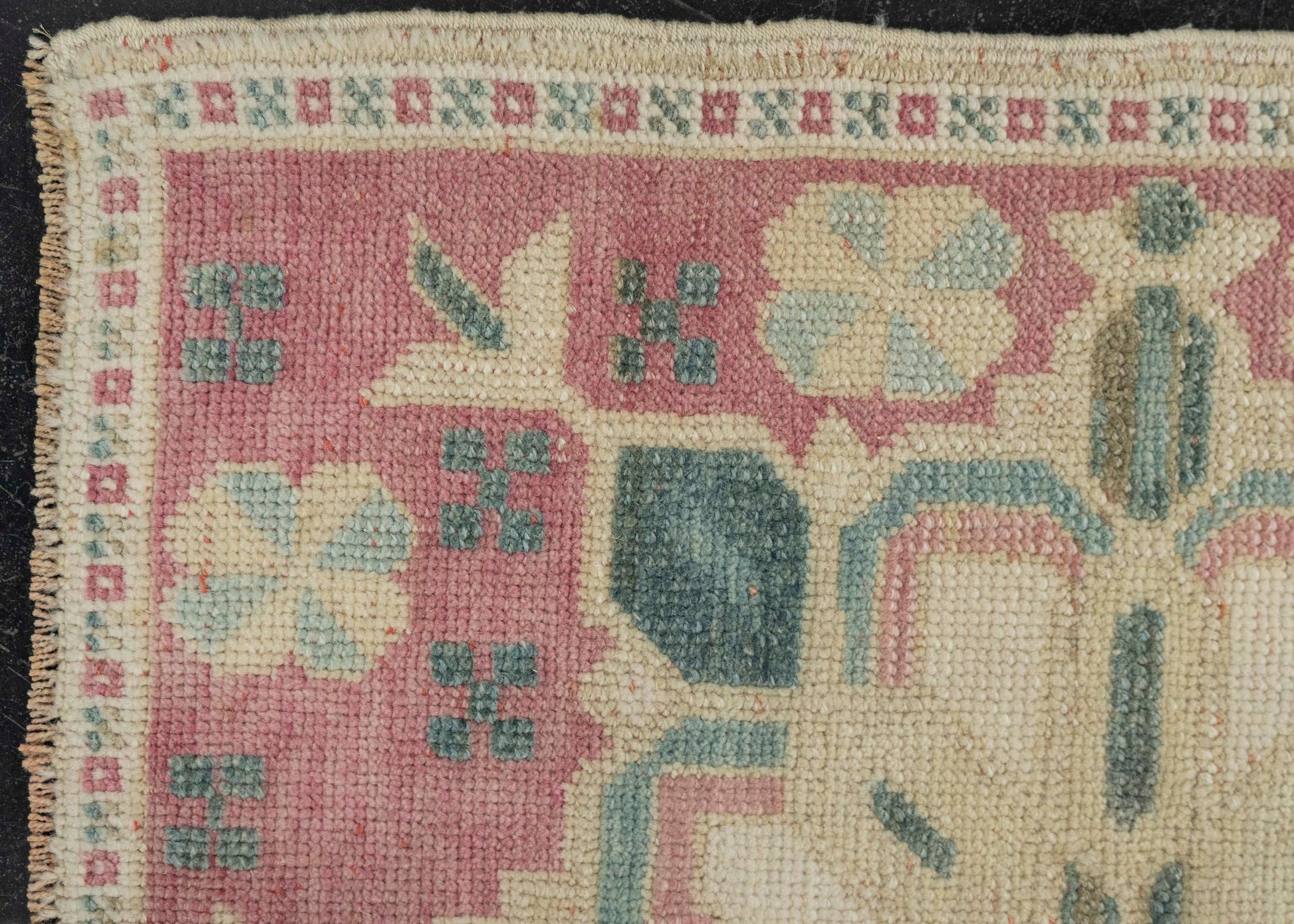 Turkish Mini Rug Oriental Hand Knotted Vintage Rug 2'2" x 2'4" #21193