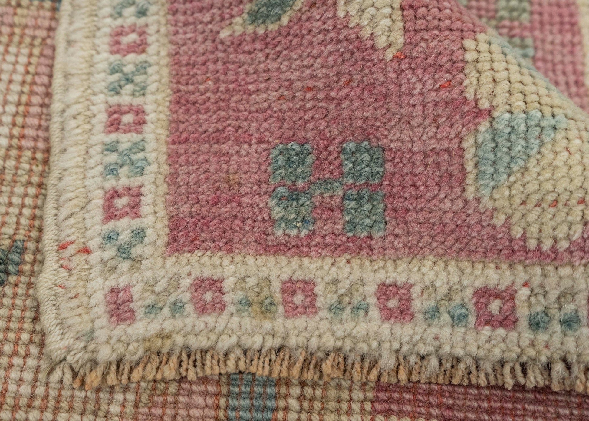 Turkish Mini Rug Oriental Hand Knotted Vintage Rug 2'2" x 2'4" #21193