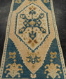 Turkish Mini Rug Oriental Hand Knotted Vintage Rug 1'5" x 3'2" #21135