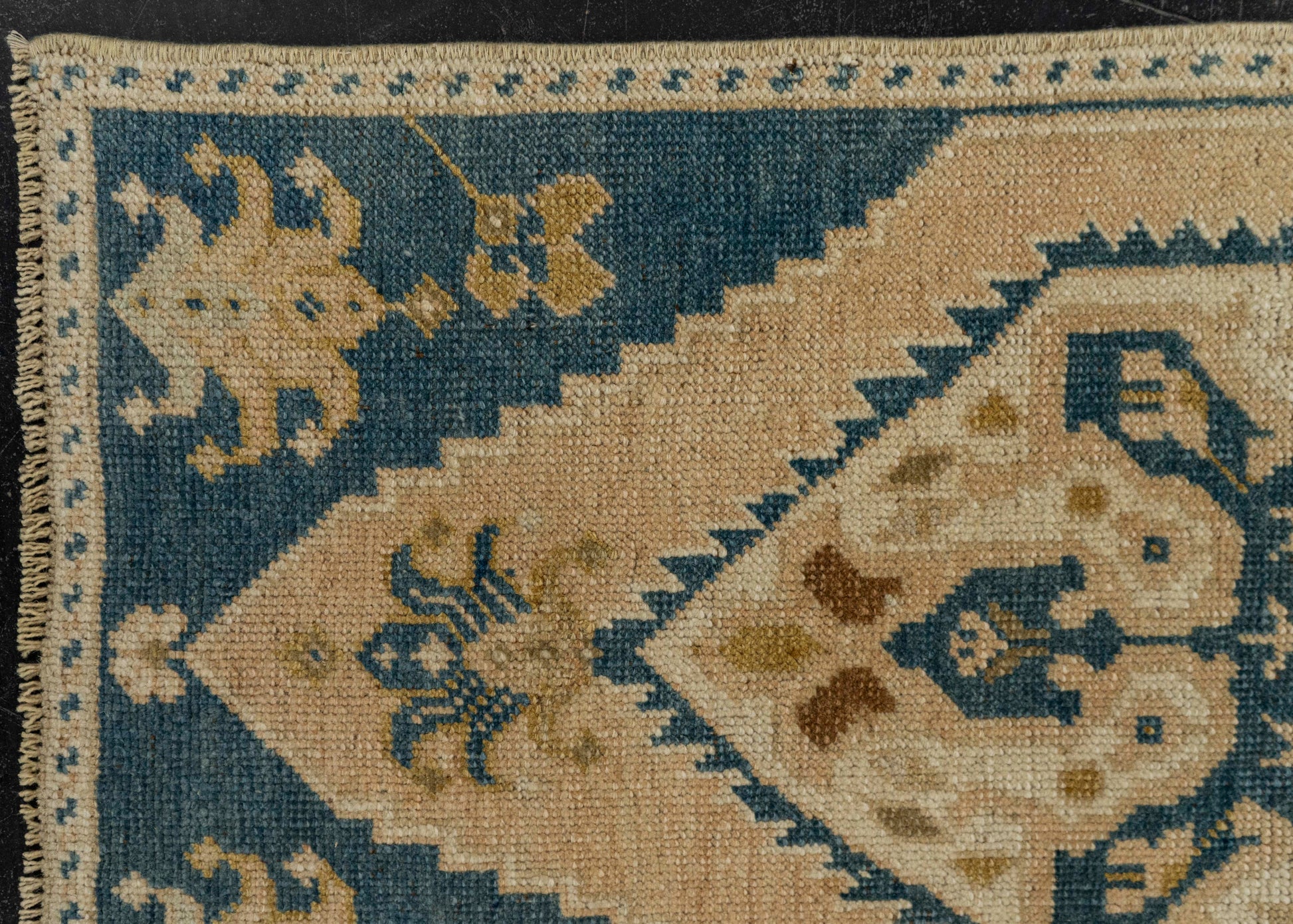 Turkish Mini Rug Oriental Hand Knotted Vintage Rug 1'5" x 3'2" #21135
