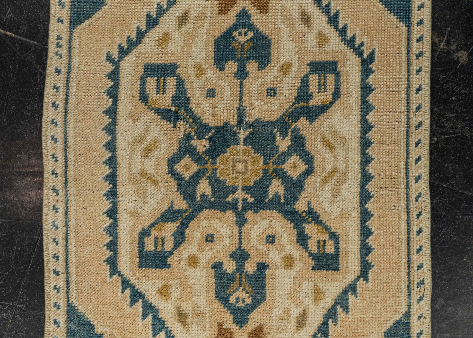 Turkish Mini Rug Oriental Hand Knotted Vintage Rug 1'5" x 3'2" #21135