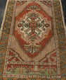 Turkish Mini Rug Oriental Hand Knotted Vintage Rug 1'11" x 3'2" #21210