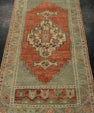 Turkish Mini Rug Oriental Hand Knotted Vintage Rug 1'10" x 3'9" #21250