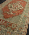 Turkish Mini Rug Oriental Hand Knotted Vintage Rug 1'10" x 3'9" #21250