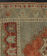Turkish Mini Rug Oriental Hand Knotted Vintage Rug 1'10" x 3'9" #21250