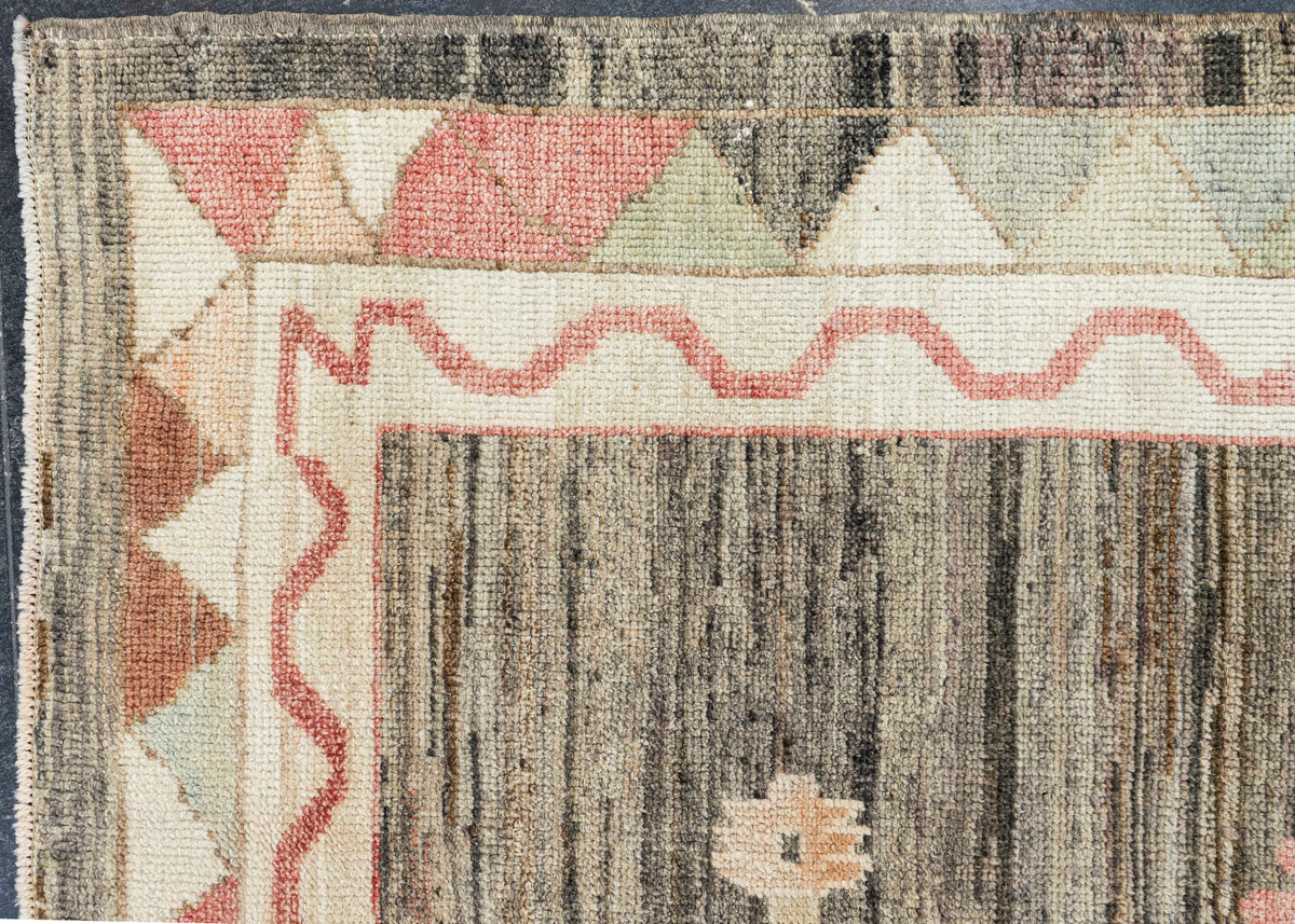 Turkish Old Wool Oushak Rug 9'7" x 12'6" #24454