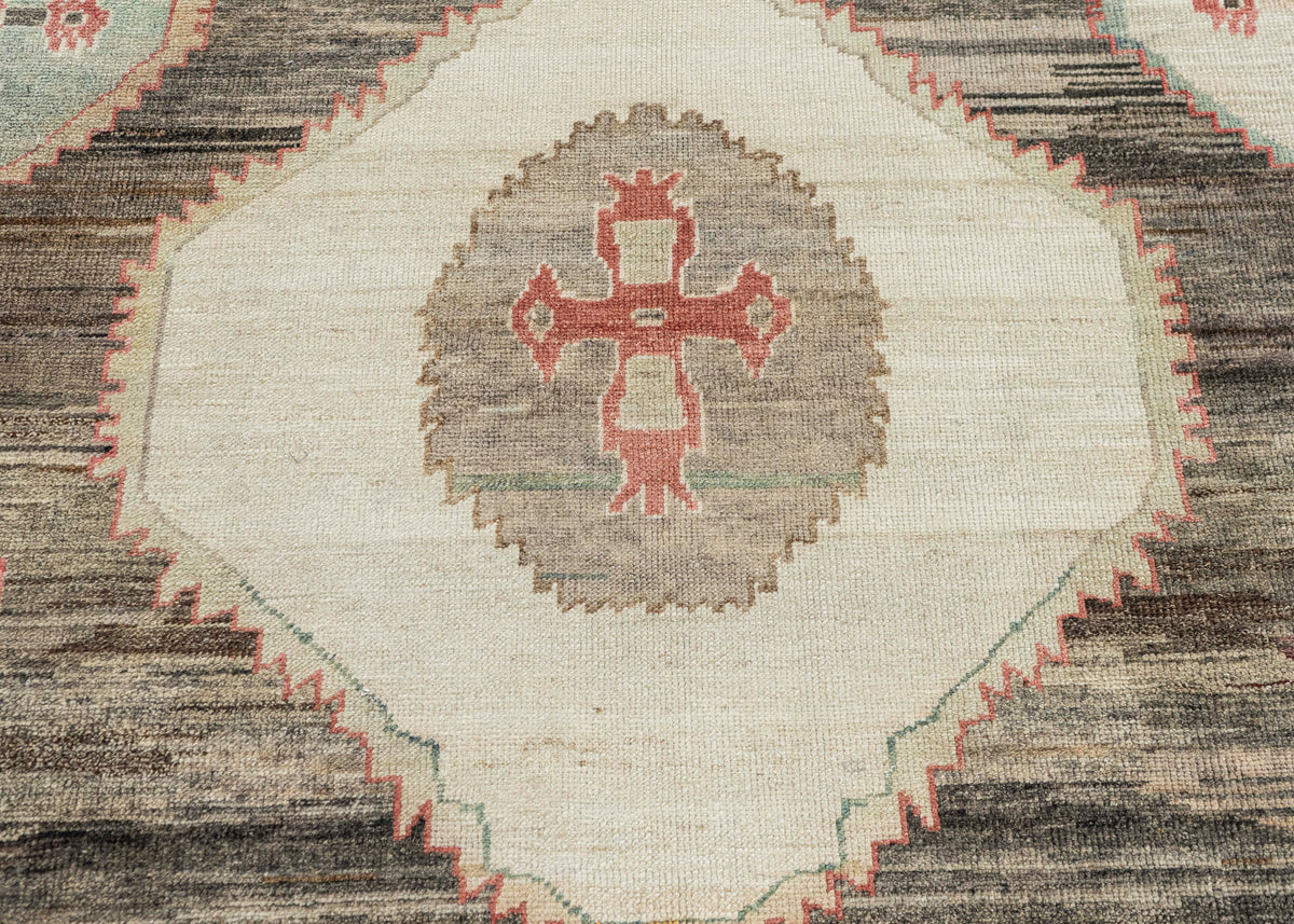 Turkish Old Wool Oushak Rug 9'7" x 12'6" #24454