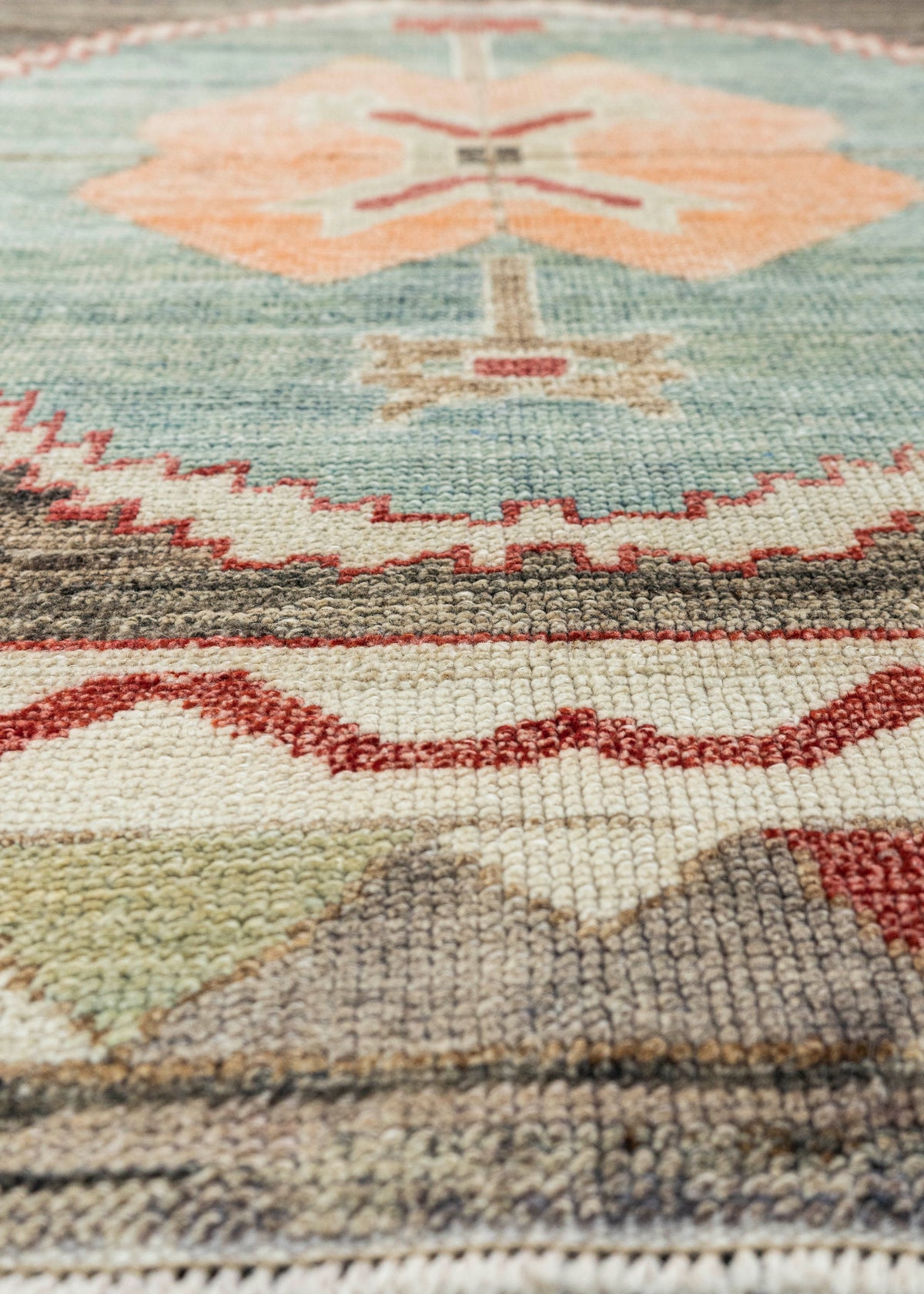 Turkish Old Wool Oushak Rug 9'7" x 12'6" #24454