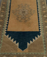 Turkish Mini Rug Oriental Hand Knotted Vintage Rug 1'6" x 2'9" #21219