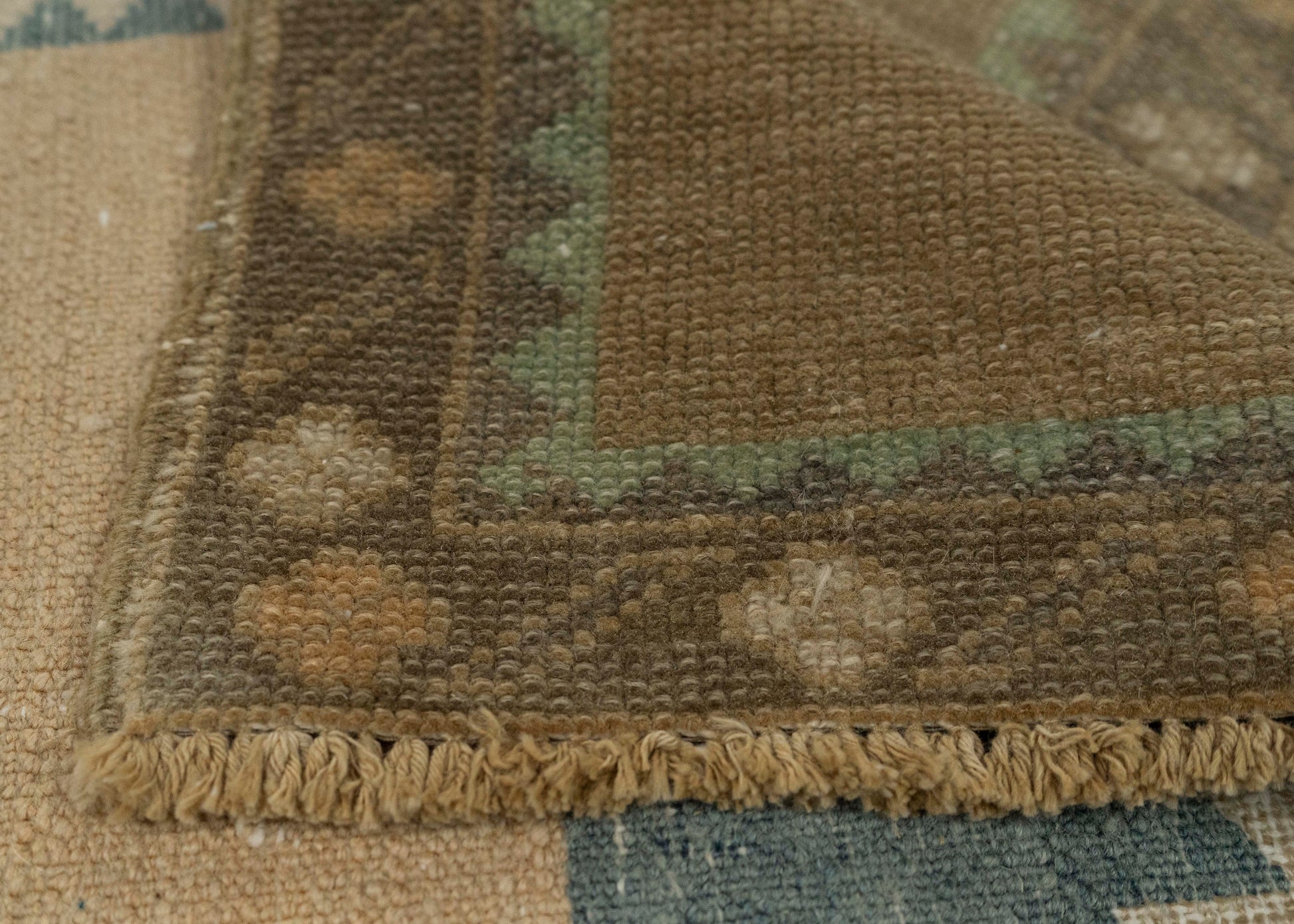 Turkish Mini Rug Oriental Hand Knotted Vintage Rug 1'6" x 2'9" #21219