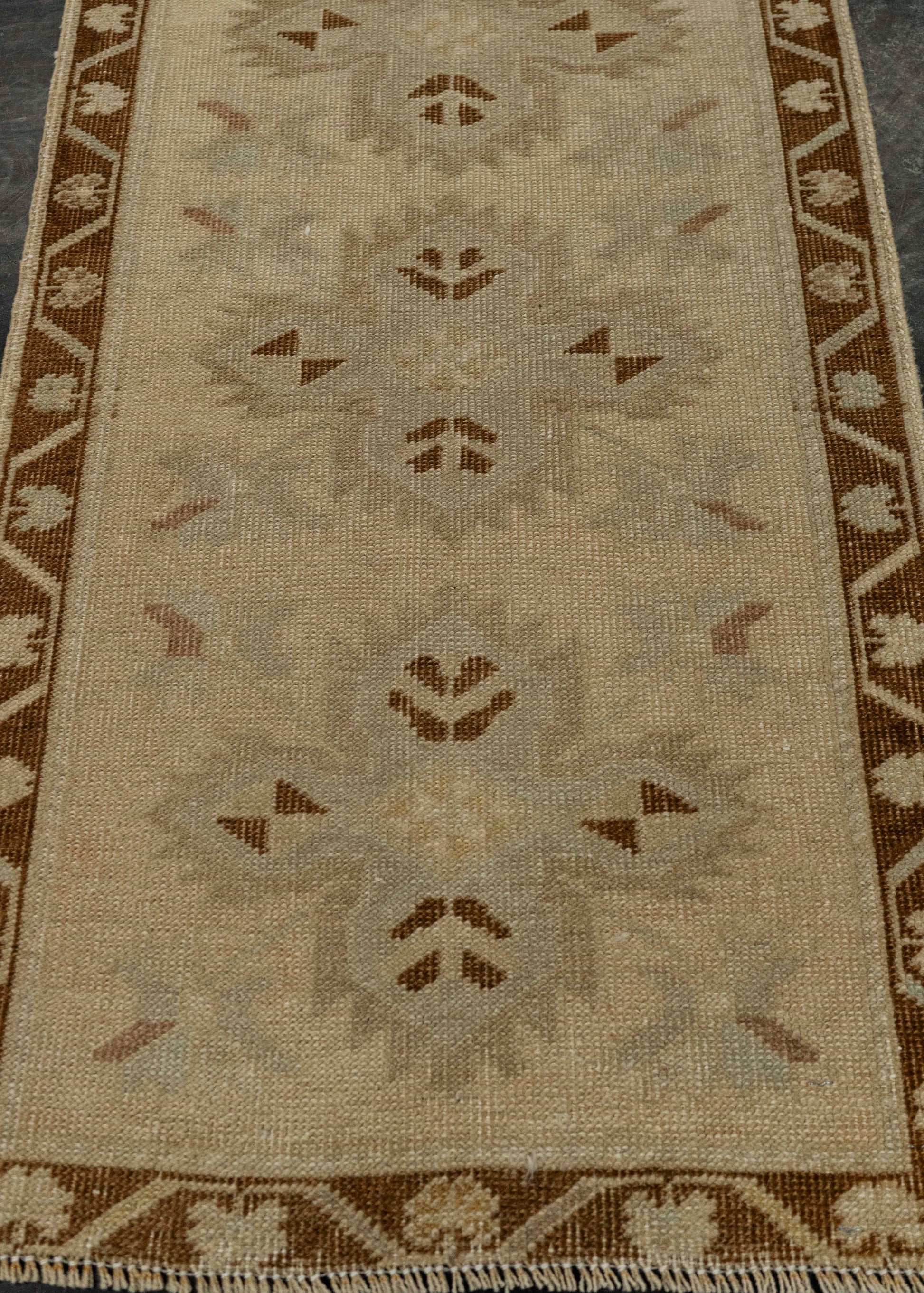 Turkish Mini Rug Oriental Hand Knotted Vintage Rug 1'9" x 3'1" #21283