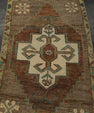 Turkish Mini Rug Oriental Hand Knotted Vintage Rug 1'7" x 2'11" #21274