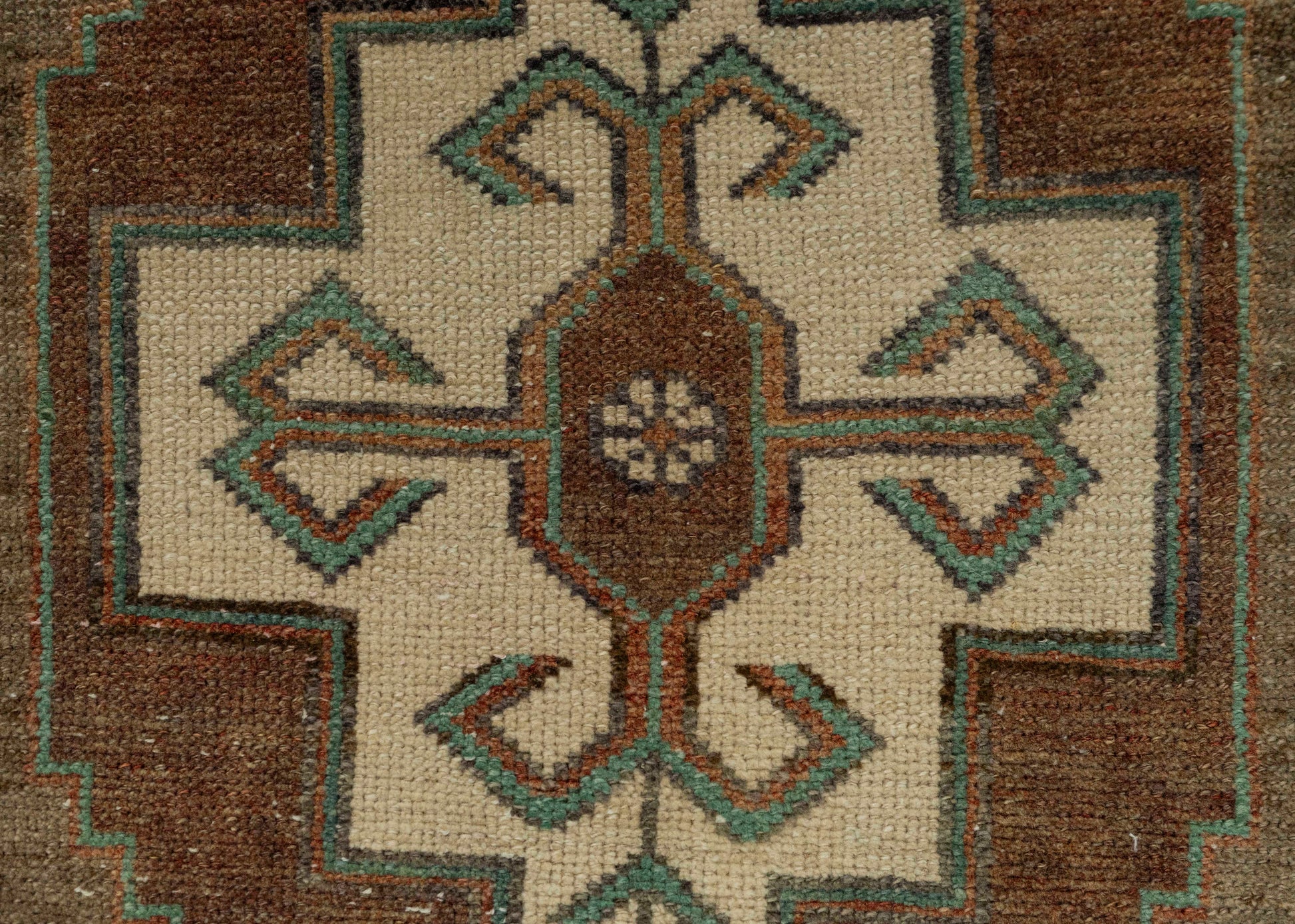 Turkish Mini Rug Oriental Hand Knotted Vintage Rug 1'7" x 2'11" #21274