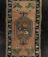 Turkish Mini Rug Oriental Hand Knotted Vintage Rug 1'6" x 2'8" #21277