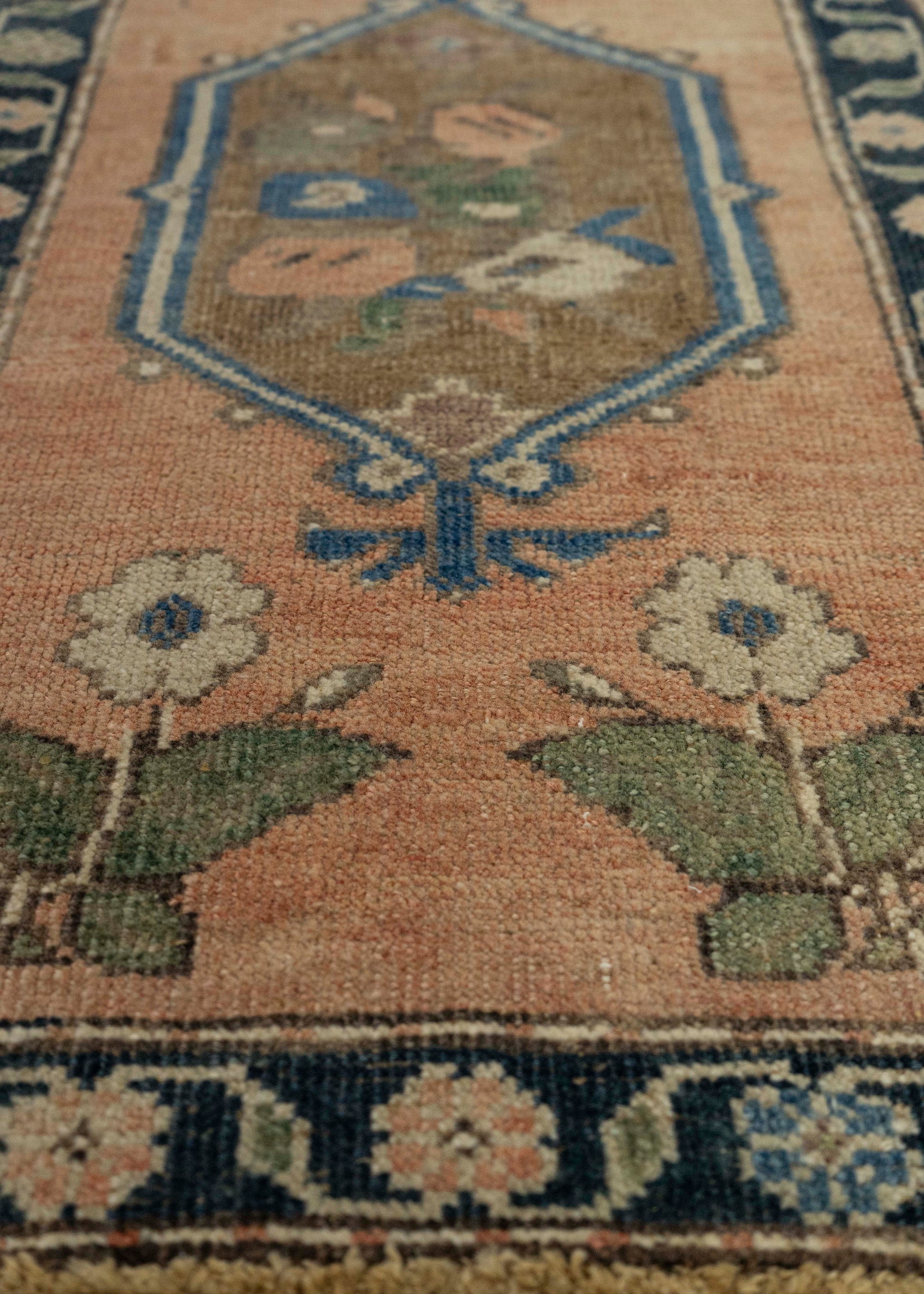 Turkish Mini Rug Oriental Hand Knotted Vintage Rug 1'6" x 2'8" #21277