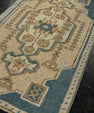 Turkish Mini Rug Oriental Hand Knotted Vintage Rug 1'6" x 2'7" #21223