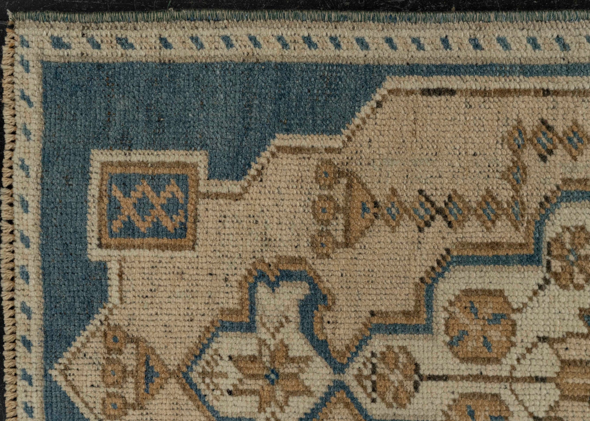 Turkish Mini Rug Oriental Hand Knotted Vintage Rug 1'6" x 2'7" #21223