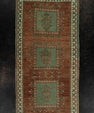 Turkish Mini Rug Oriental Hand Knotted Vintage Rug 1'7" x 3'1" #21296