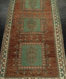 Turkish Mini Rug Oriental Hand Knotted Vintage Rug 1'7" x 3'1" #21296
