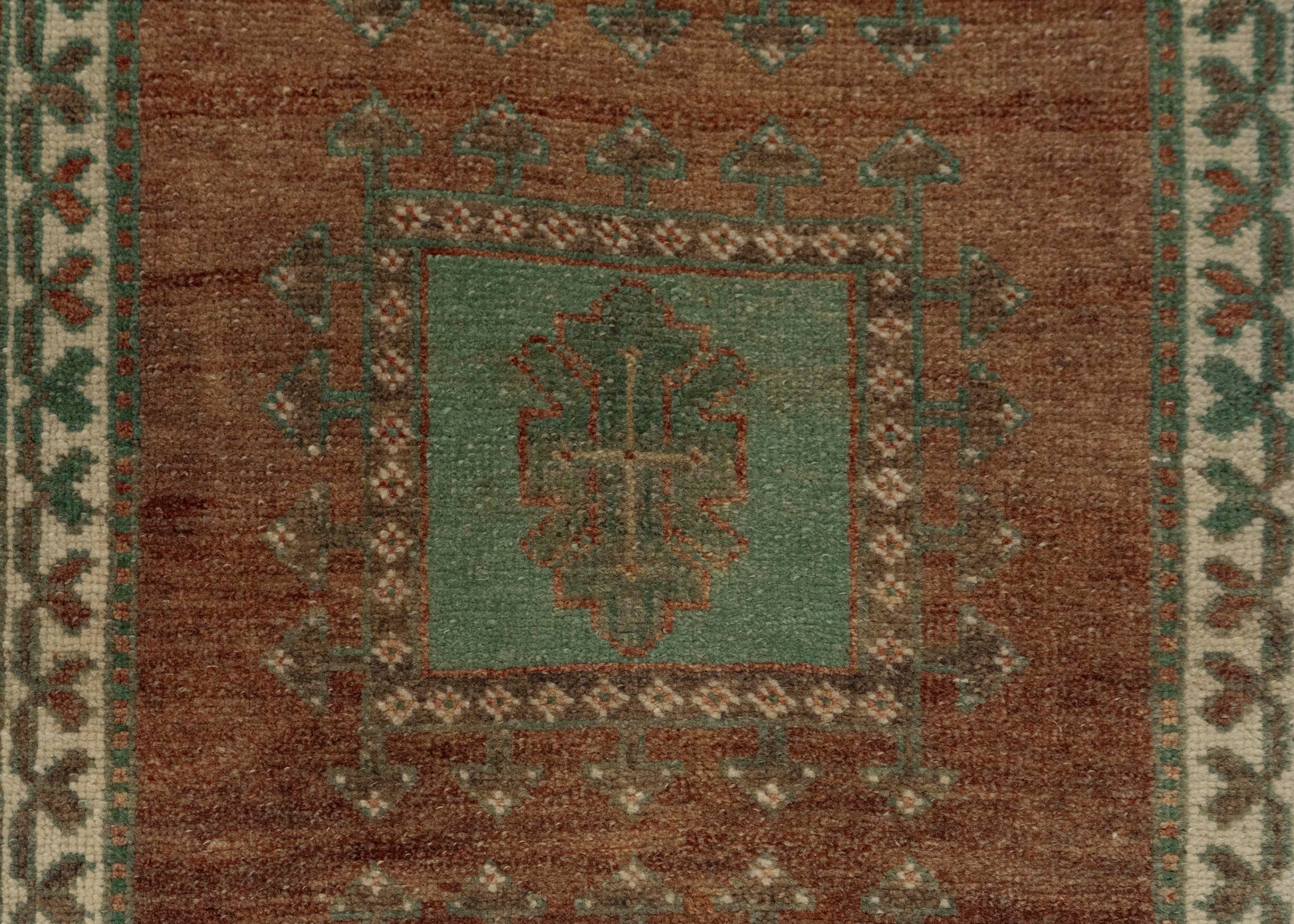 Turkish Mini Rug Oriental Hand Knotted Vintage Rug 1'7" x 3'1" #21296