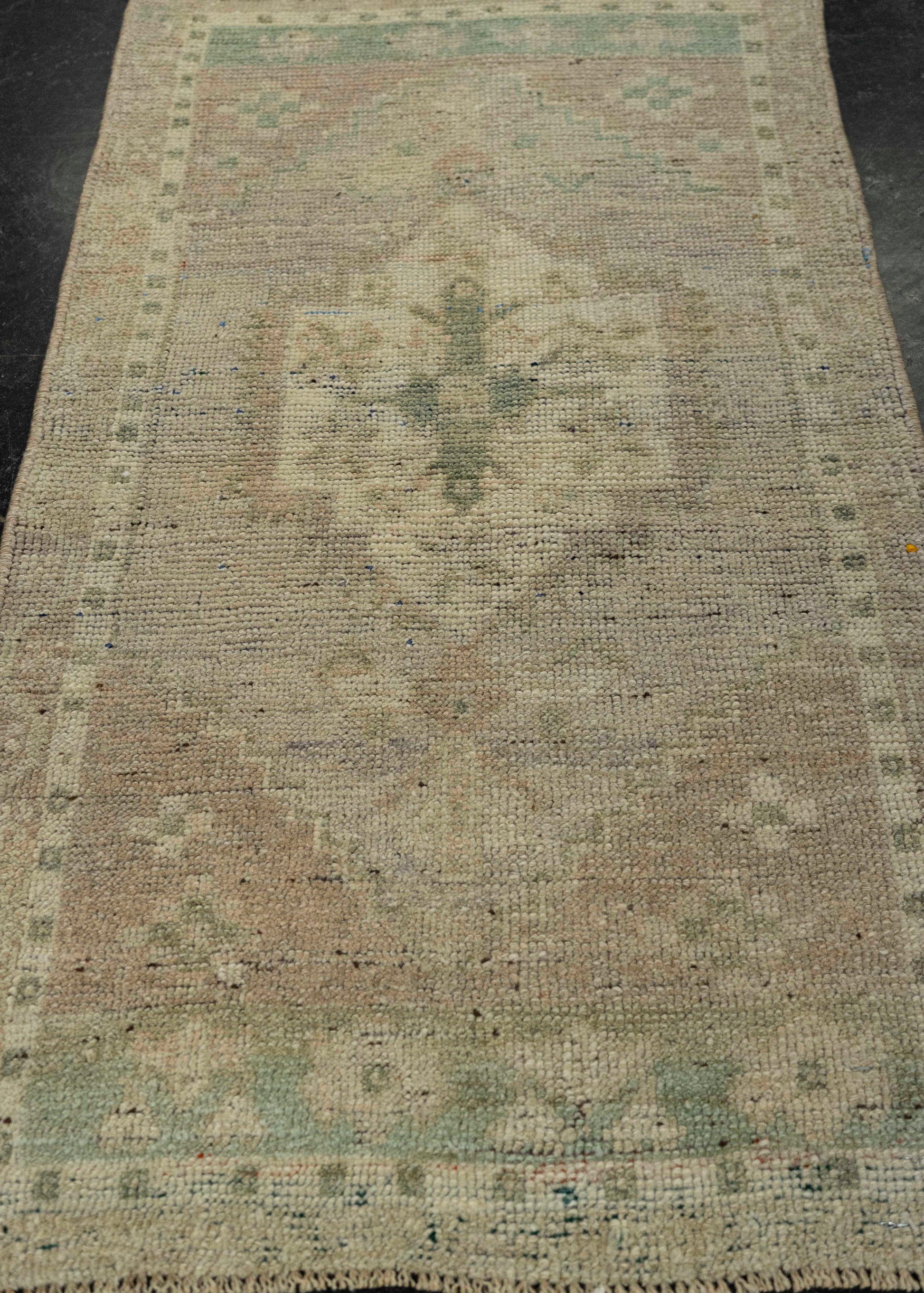 Turkish Mini Rug Oriental Hand Knotted Vintage Rug 1'7" x 2'10" #21217