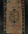 Turkish Mini Rug Oriental Hand Knotted Vintage Rug 1'6" x 2'7" #21218