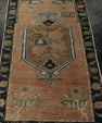 Turkish Mini Rug Oriental Hand Knotted Vintage Rug 1'6" x 2'7" #21218