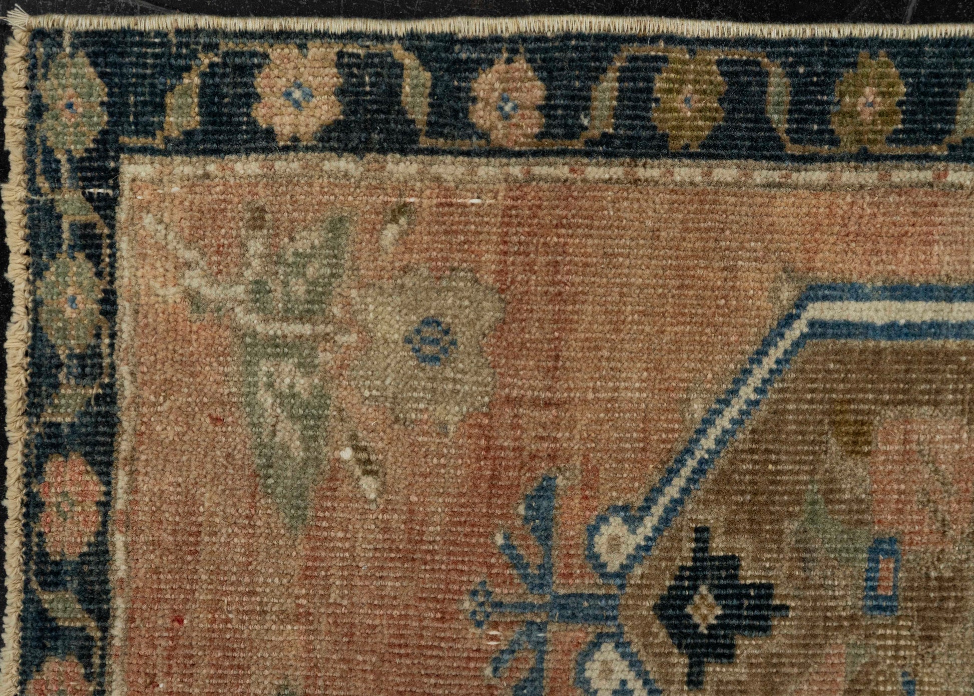 Turkish Mini Rug Oriental Hand Knotted Vintage Rug 1'6" x 2'7" #21218