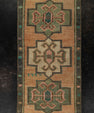 Turkish Mini Rug Oriental Hand Knotted Vintage Rug 1'8" x 3'4" #21195